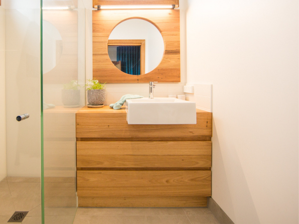 Freestanding timber vanity