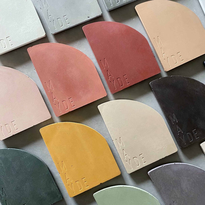 mayde concreting workshop basin colour samples