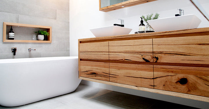 bombora solid timber bathroom vanity