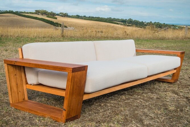 New range of indoor and outdoor exposed timber couches