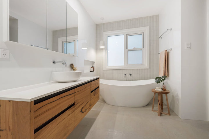 Bombora Timber Vanities with a Stone Top