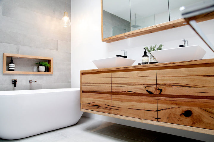 Iluka Floating Solid Timber Vanity Bombora