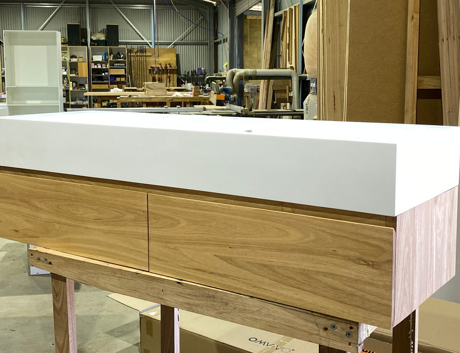 Australian chestnut Yamba vanity 1500mm  