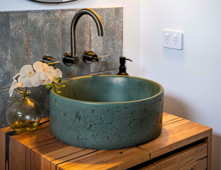Aarde round Mayde concrete basins in Adelaide