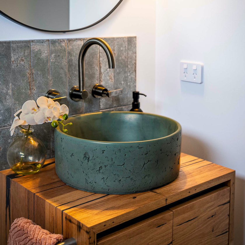 Aarde round Mayde concrete basins in Adelaide