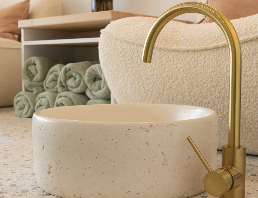 Aarde round Brisbane Mayde concrete basins