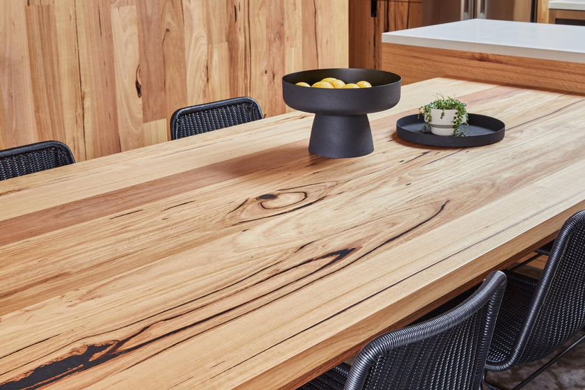 Bancora solid wood dining table melbourne bombora