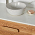 made to order timber vanity with rounded handles