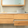 Wood bathroom vanity Surfcoast