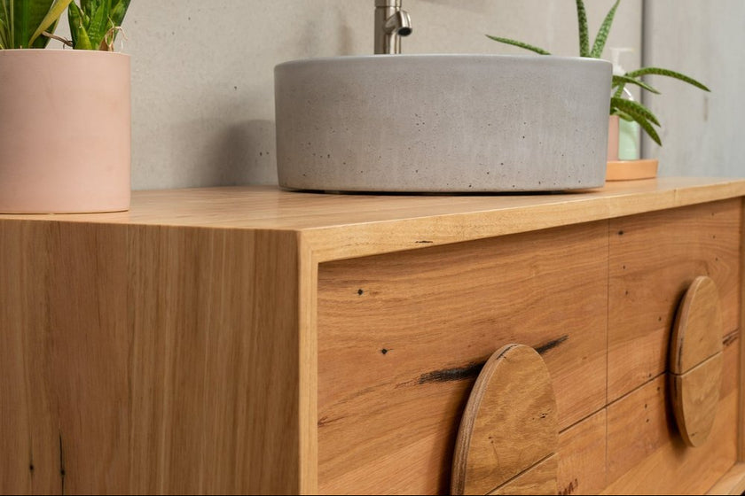 Bombora burleigh timber bathroom vanity adelaide