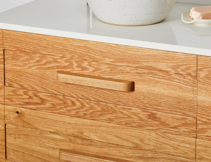 American Oak timber cabinet handle 