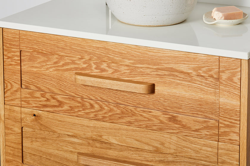 American Oak timber cabinet handle 