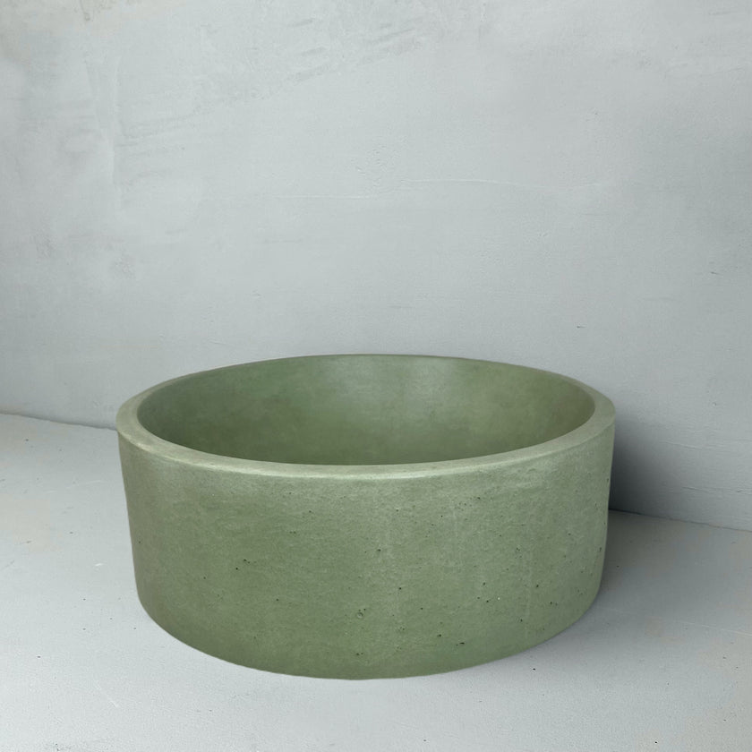 Geelong concrete basin sage green
