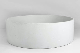  Mayde cassidy round concrete basin white