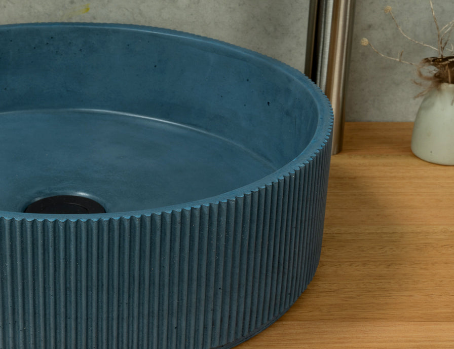 Melbourne Mayde concrete basins space blue