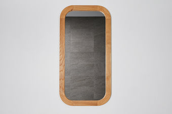 Rounded Rectangle mirror timber frame 