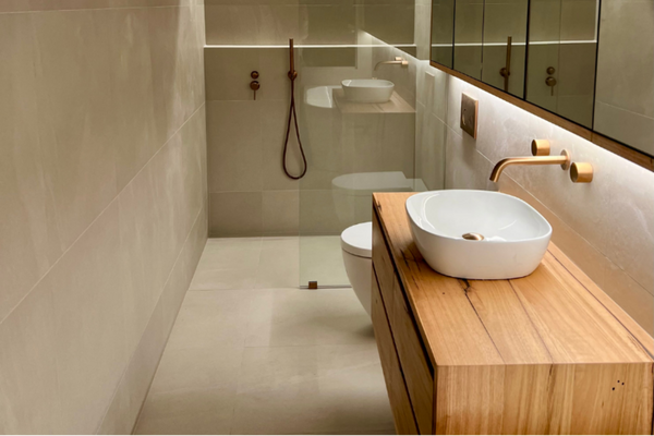 Customisable timber shaving cabinets