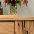 Recycled Messmate timber vanity with curves at the end