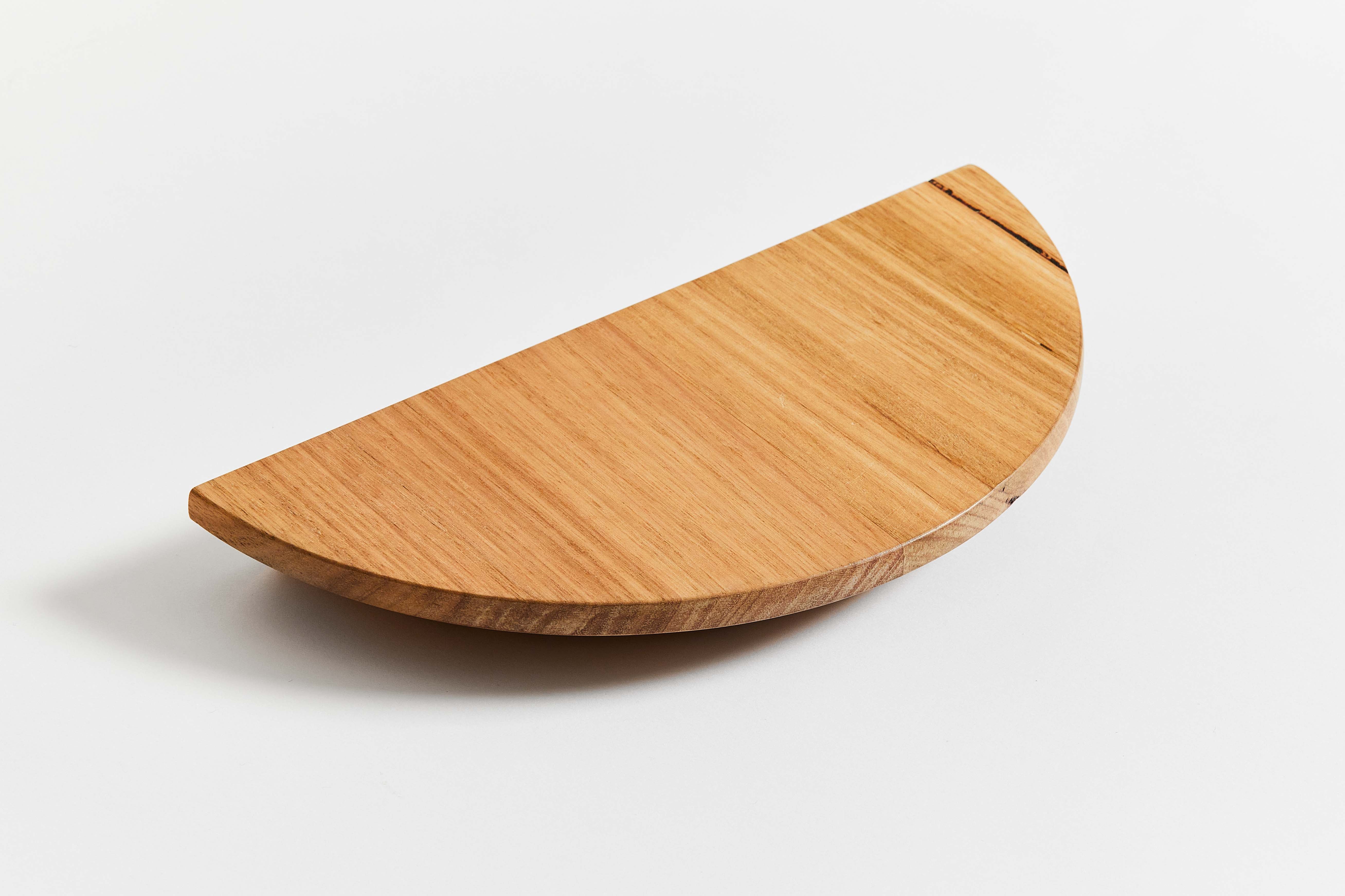 Flat face half circle timber handle 
