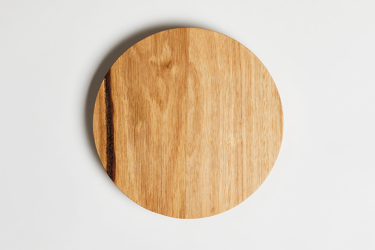 Messmate timber round door handle