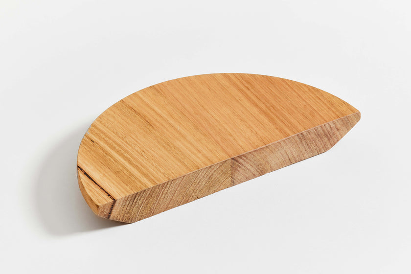 hand made half circle wooden handle