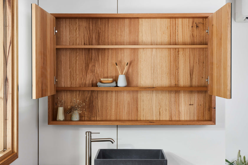 Iluka bathroom mirror cabinet surfcoast