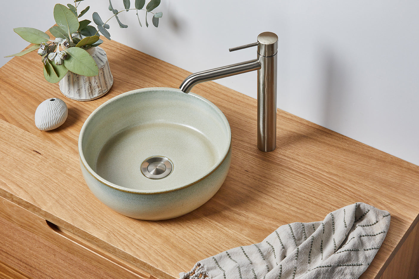 Australian hardwood timber vanity