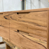 Close up of inverloch timber vanity with integrated handles
