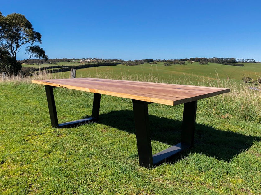 Jarosite timber dining table geelong