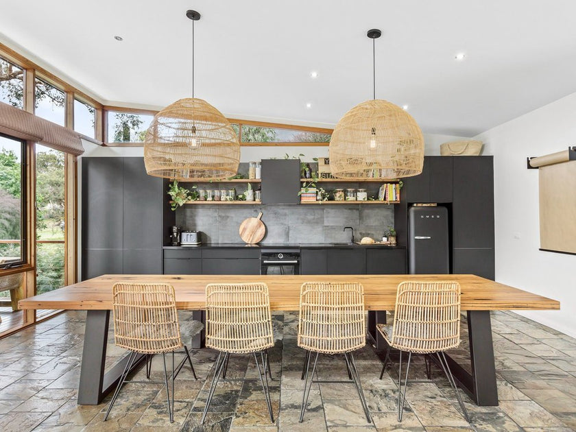 Jarosite bombora timber dining table brisbane