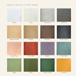 Colour options for Mayde Concrete Basins