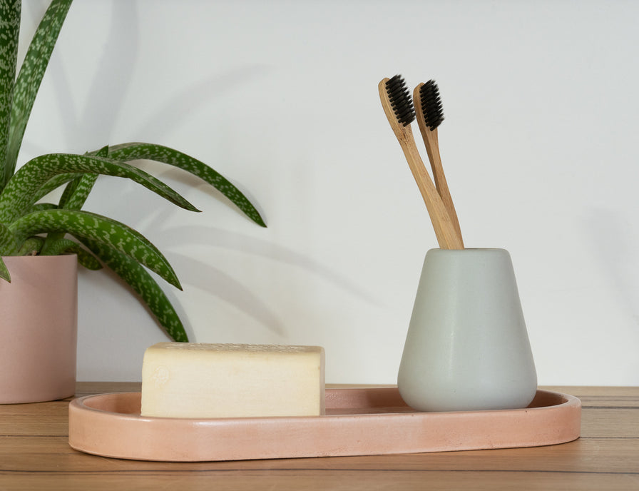 bathroom necessities tray