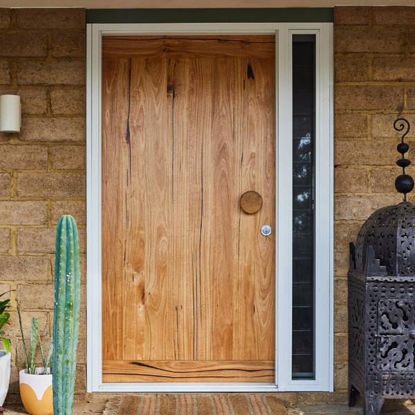 Messmate timber front door