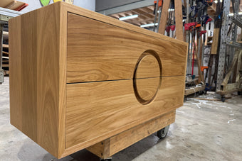 American Oak - Moonah Timber Vanity on Sale