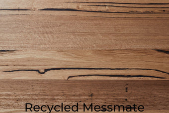 Recycled messmate labelled panel