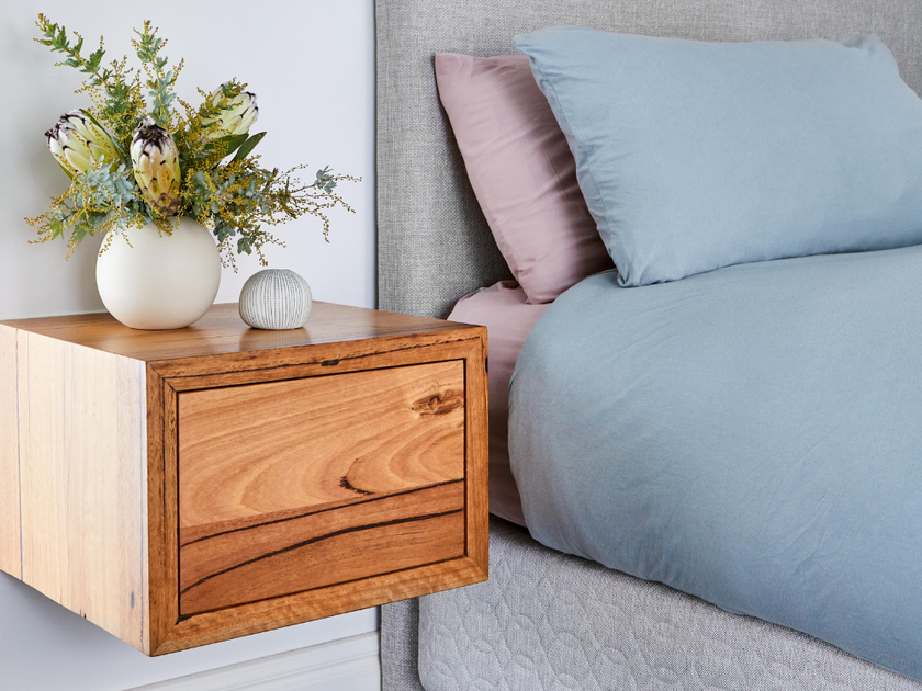 Iluka - Floating Timber Bedside Table