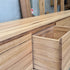 Messmate timber TV cabinet with drawers