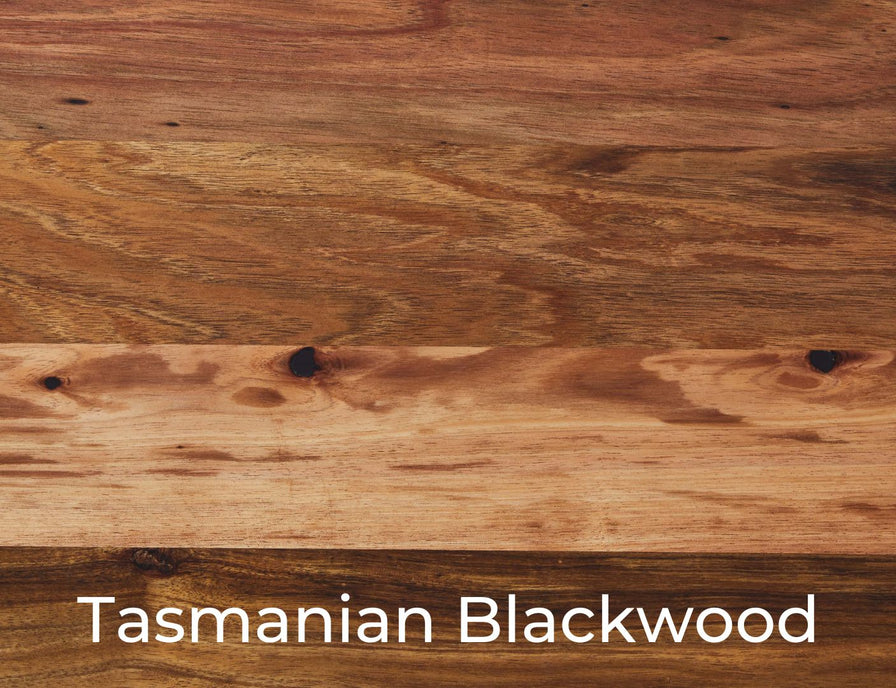 Tasmanian Black wood labelled panel