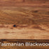 Tasmanian Black wood labelled panel