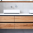 Timber bathroom vanity Surfcoast