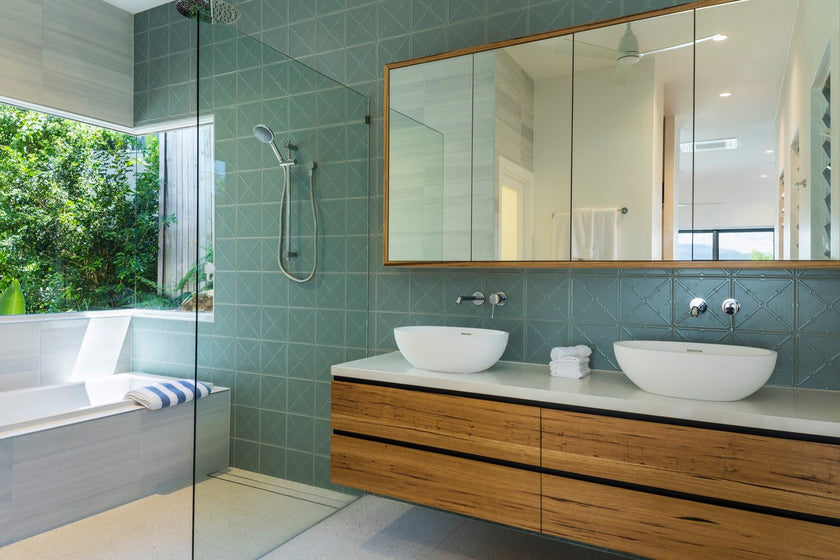Timber bathroom vanity Adelaide