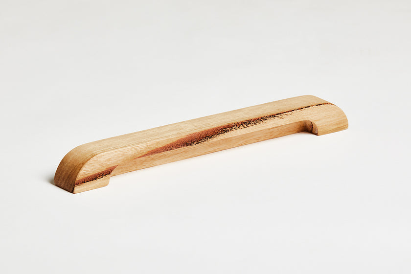 Linear finger pull cabinet handle Messmate timber