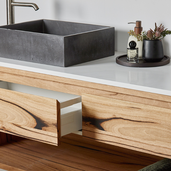 custom timber vanity design