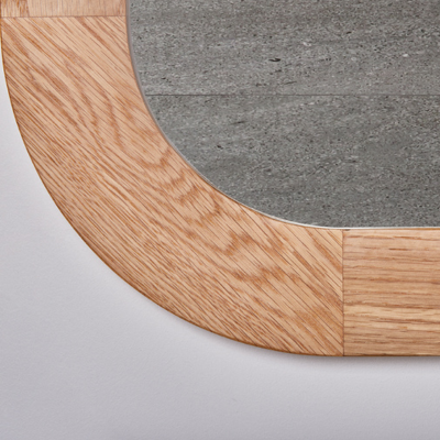 American Oak timber frame mirror