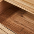 wooden bedside table internals